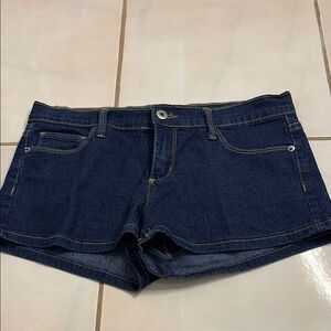 Forever 21 Dark Blue Jean Micro Shorts. Size 27